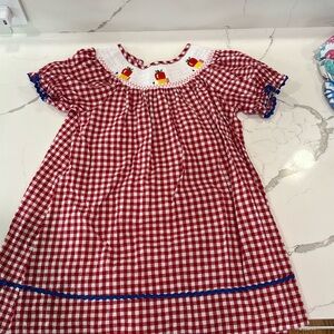 The cutest back to School dress smocked size 6